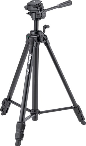 Velbon DF50/F 3-Section Medium Tripod with Panhead, Max. Height 59